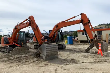 2 Hitachi Excavators